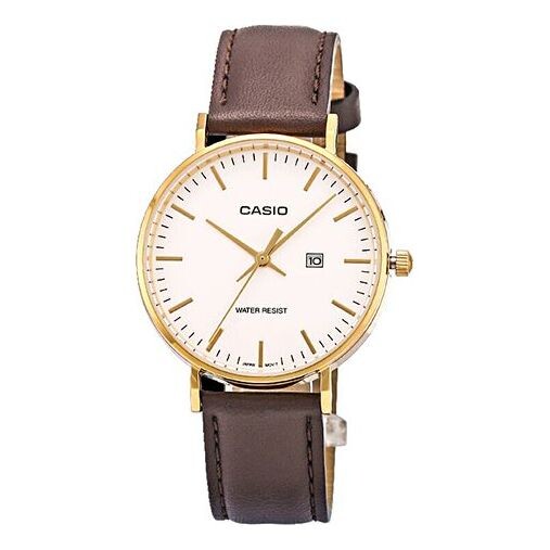 

Часы CASIO Serieses White/Brown Waterproof Analog, белый