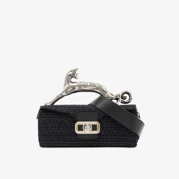 

Сумка через плечо pencil cat из смесового хлопка и кожи Lanvin, черный