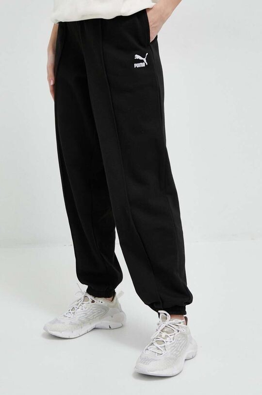 

Хлопковые спортивные штаны Puma, черный