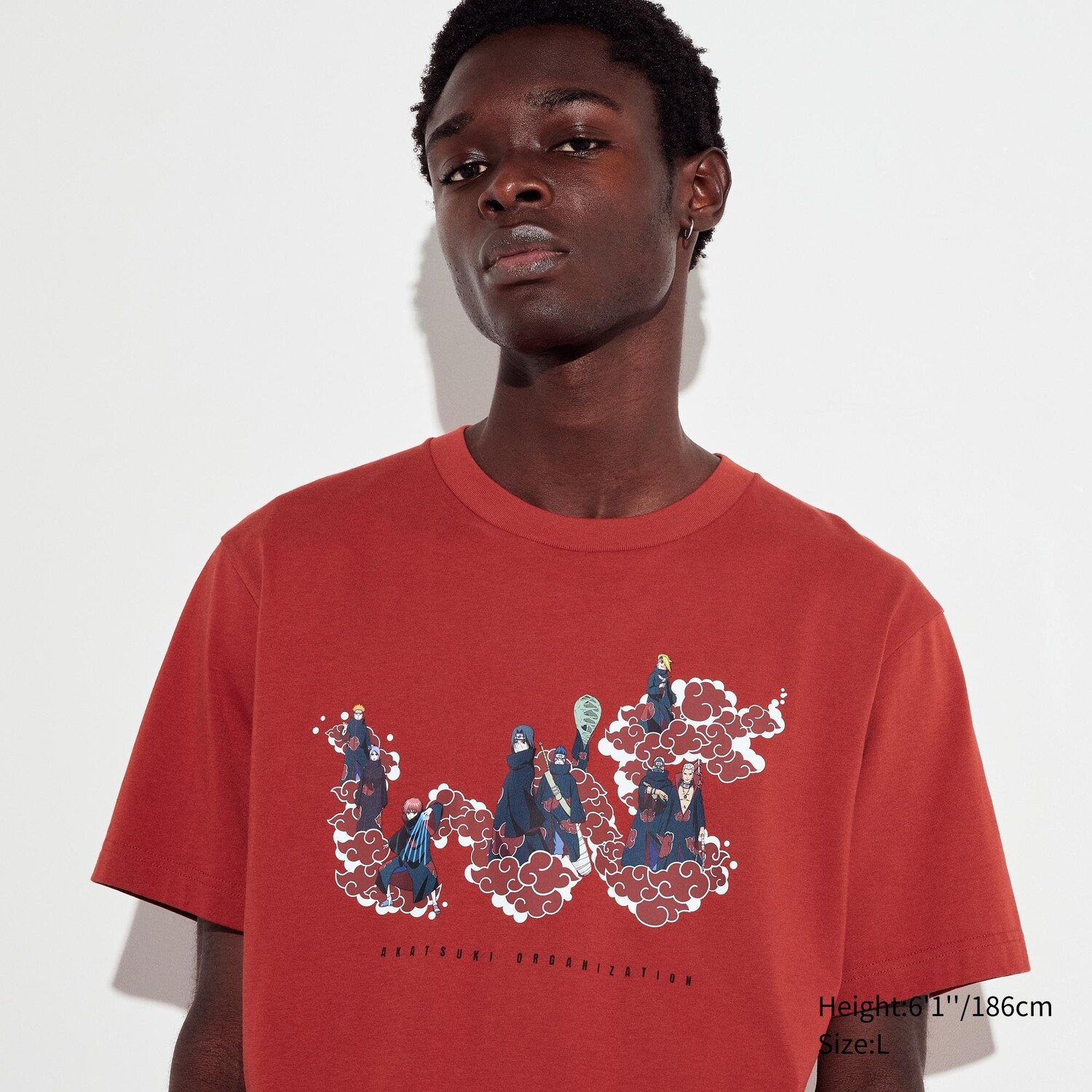 

Футболка Uniqlo Naruto Akatsuki с коротким рукавом, красный