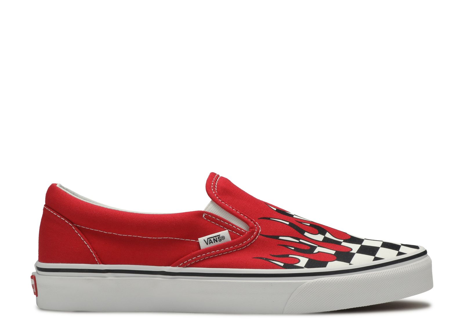 

Кроссовки Vans Slip-On 'Checker Flame', красный