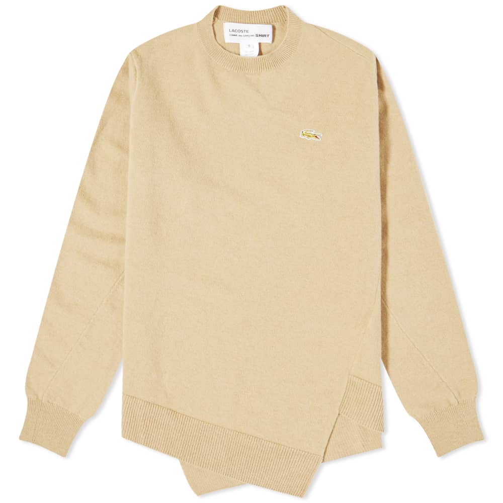 

Свитер Comme des Garçons Shirt x Lacoste Asymmetric Crew Knit