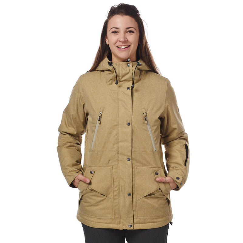 Куртка для лыж/сноуборда женская - NATION - cummin Light Board Corp, цвет braun