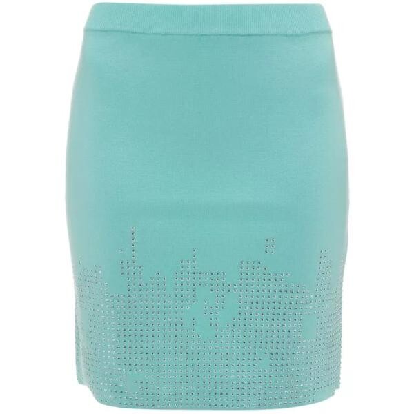 

Юбка turquoise studded mini skirt J.W. Anderson, синий