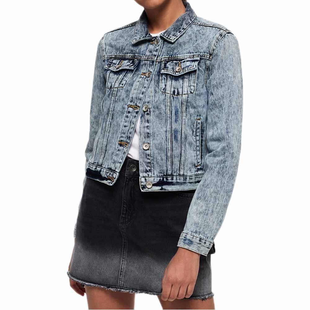 

Куртка Superdry Girlfriend Trucker, синий