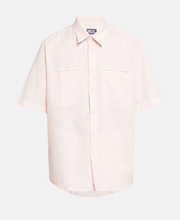 

Рубашка с короткими рукавами Diesel, роза