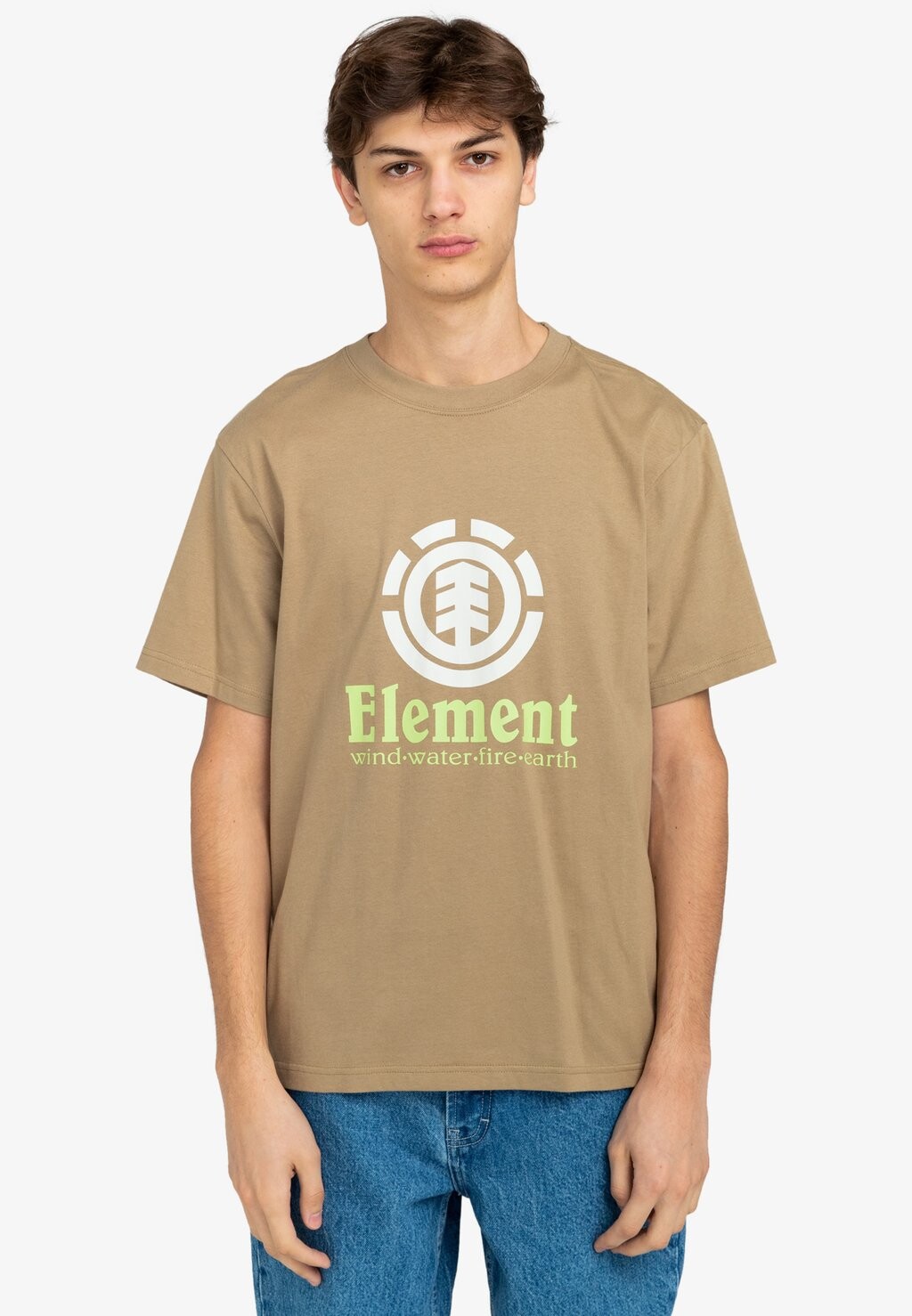 

Футболка с принтом Element, коричневый