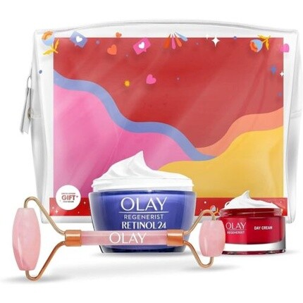 

Подарочный набор ночного крема для лица Olay Regenerist Day + Retinol 24 с бесплатным валиком для лица