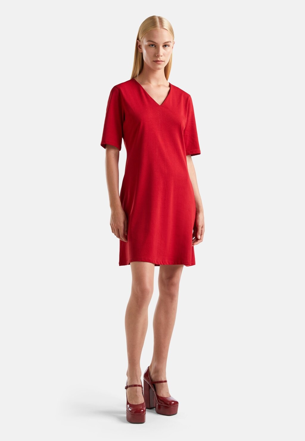 

Платье из джерси United Colors of Benetton, красный