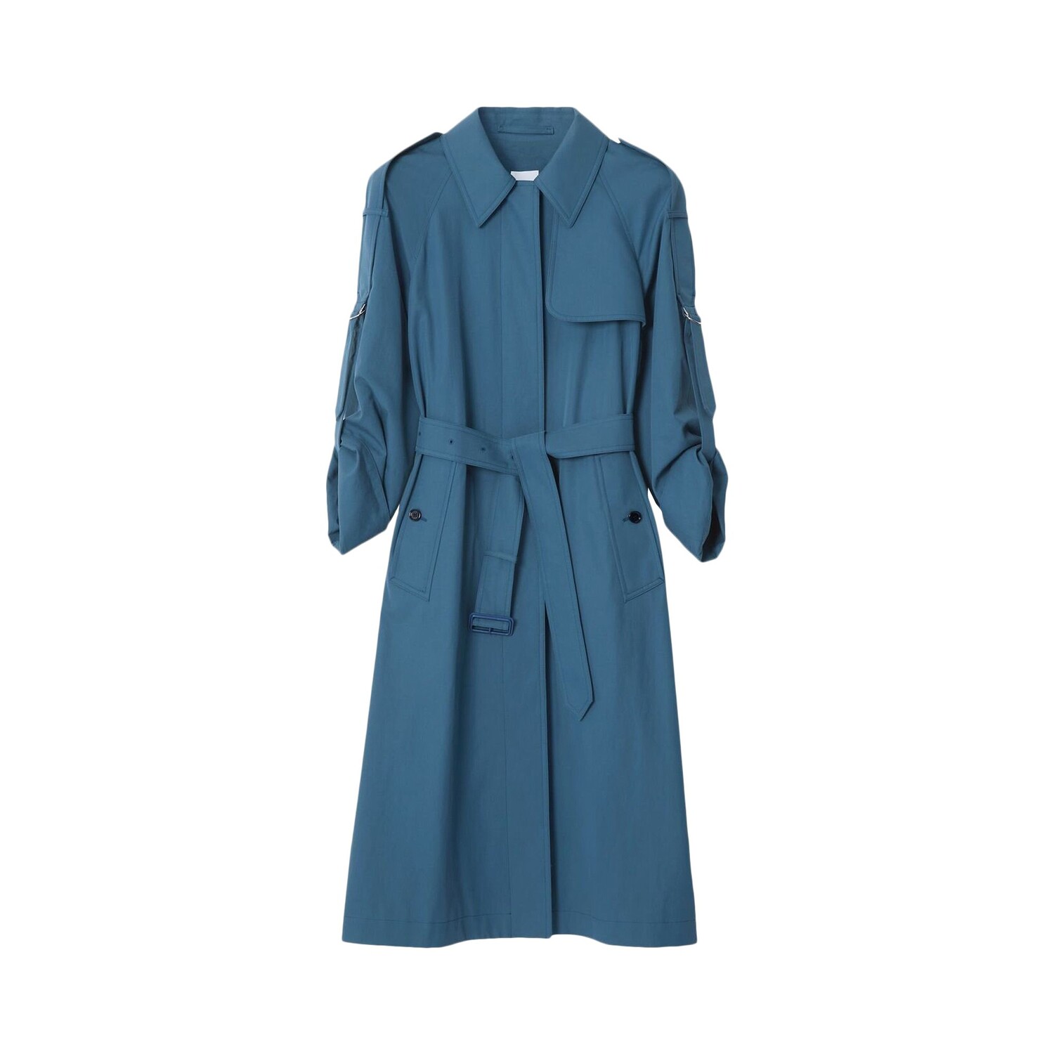 

Длинный тренч Burberry Whitmore, темно-синий приглушенный