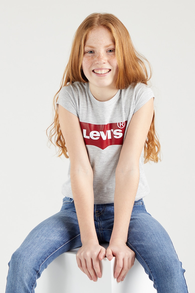 

Дети, Хлопковая футболка с логотипом Levi'S, красный