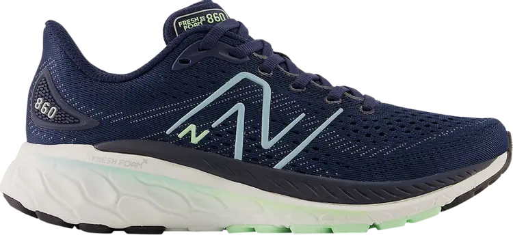 

Кроссовки Wmns Fresh Foam X 860v13 Wide 'Navy Green Aura', синий