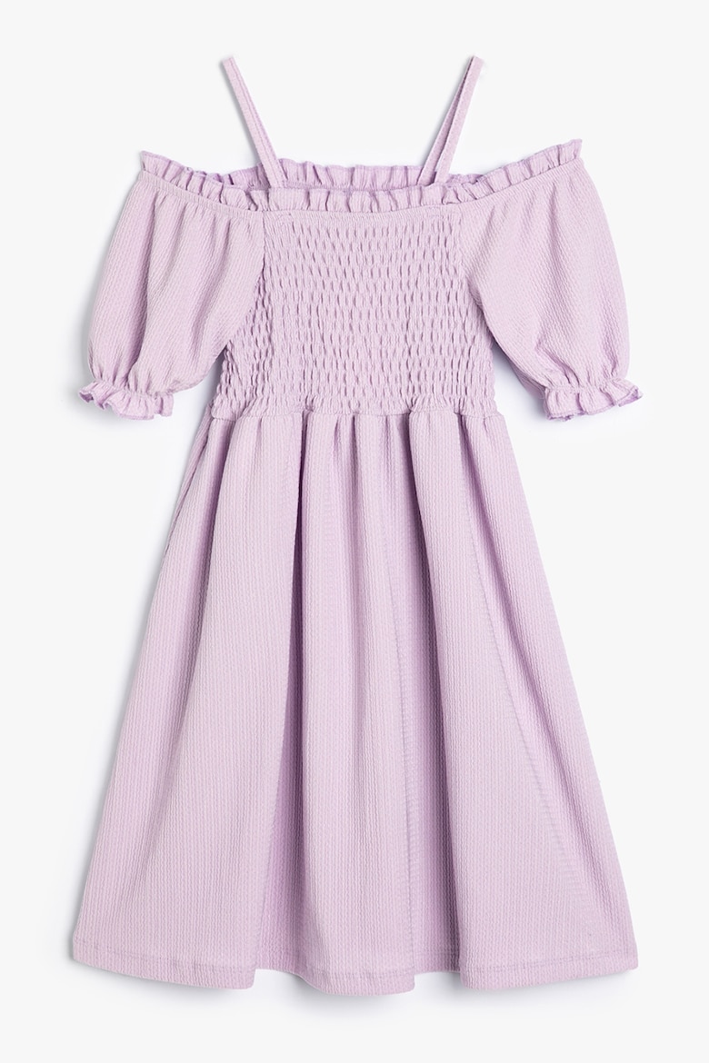 Платье с открытым плечом Koton, фиолетовый