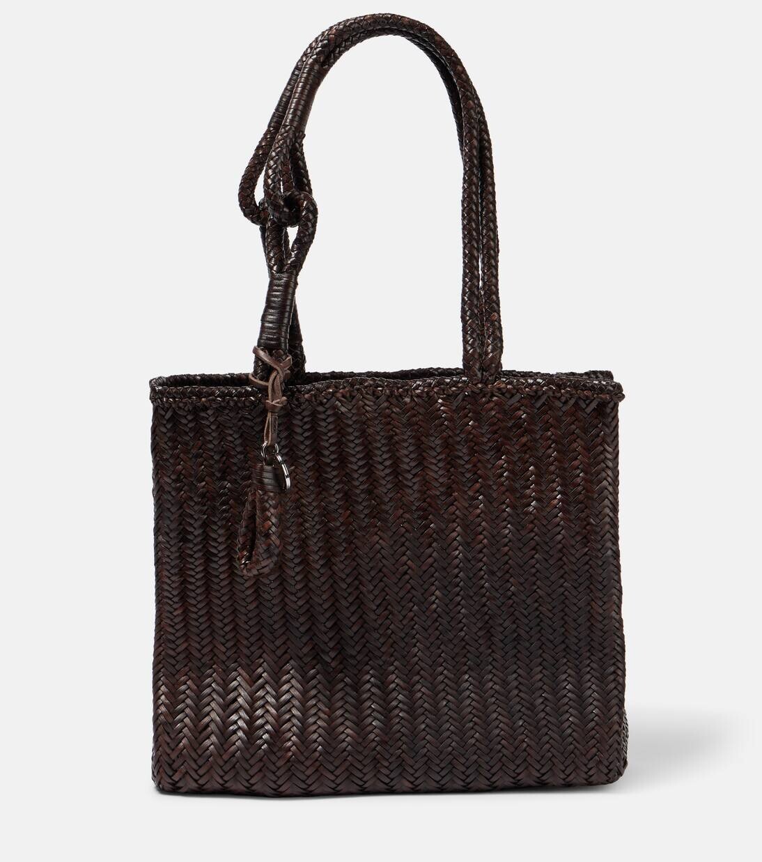 

Кожаная сумка-тоут Chevron Medium Lemaire, цвет ristretto