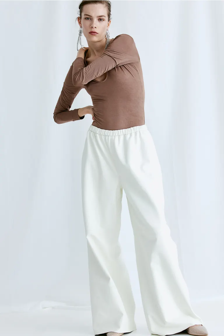 

Боди из джерси H&M, бежевый