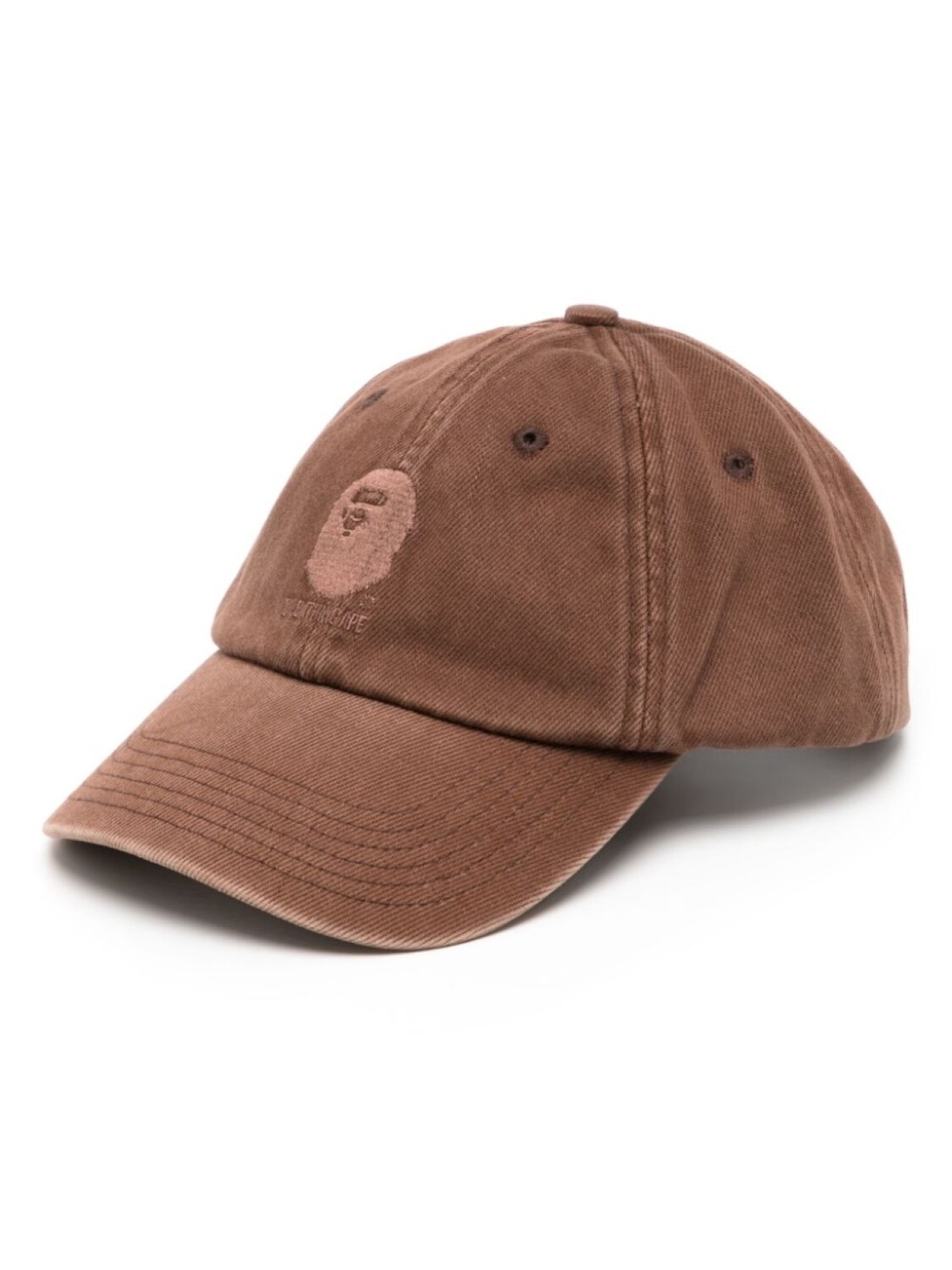 

A BATHING APE хлопковая бейсболка с вышитым логотипом, коричневый