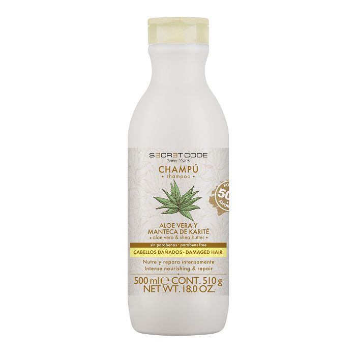 Шампунь Champú para Cabellos Dañados Secret Code, 500 ml увлажняющий шампунь для поврежденных волос original herbal shampoo for damaged
