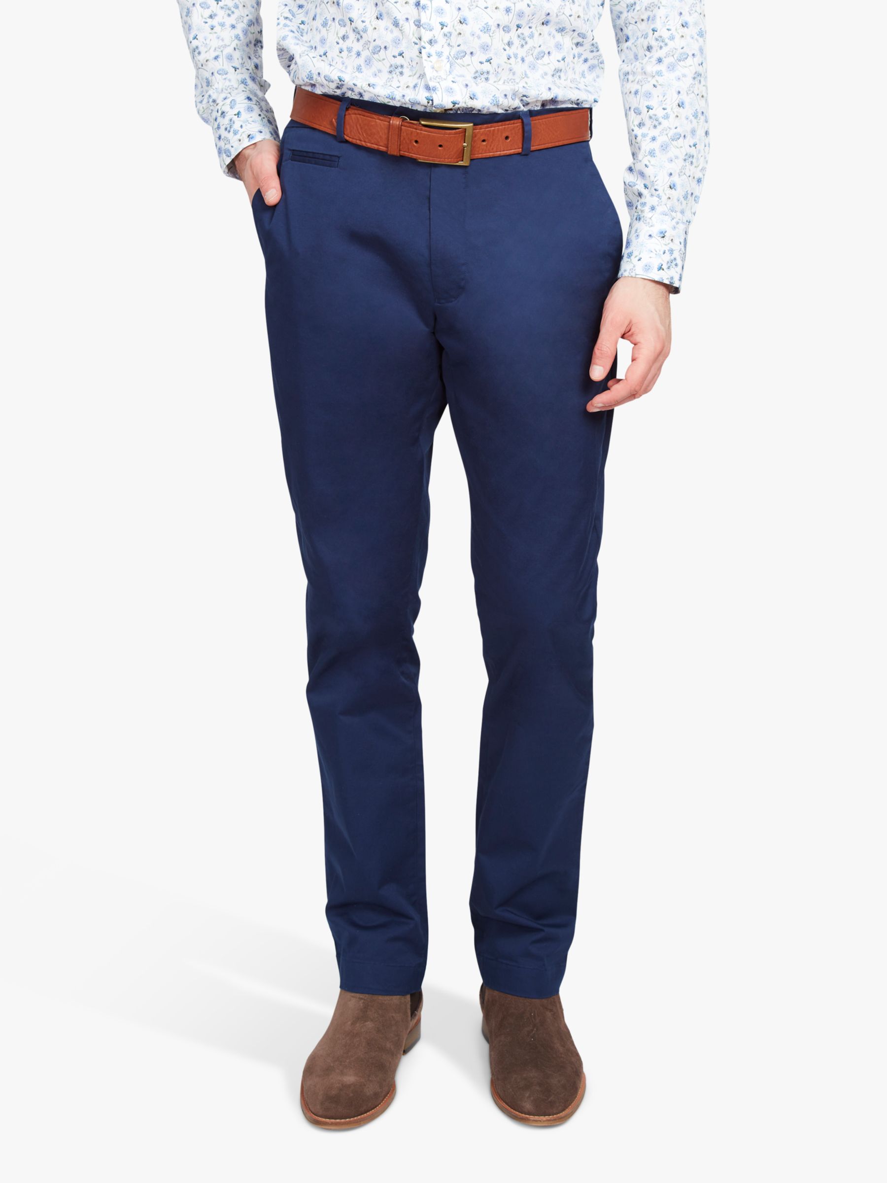 Хлопковые брюки чинос Simon Carter, темно-синие lacoste темно синие хлопковые брюки чинос со складками