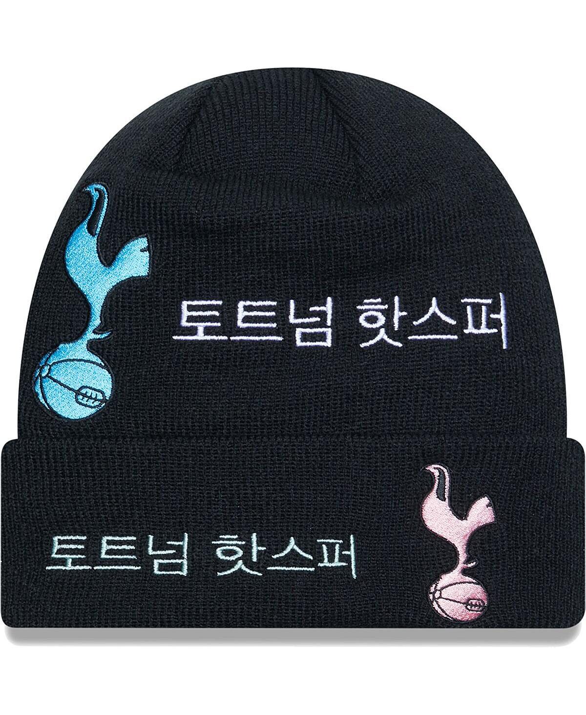 

Мужская черная вязаная шапка с манжетами Tottenham Hotspur Korea New Era