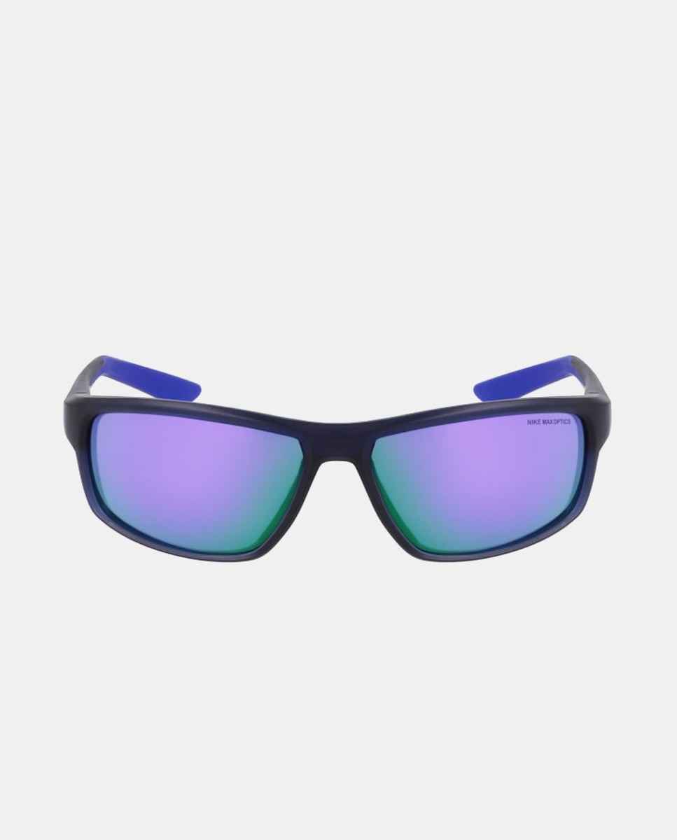 цена Прямоугольные солнцезащитные очки темно-синего цвета Nike, темно-синий