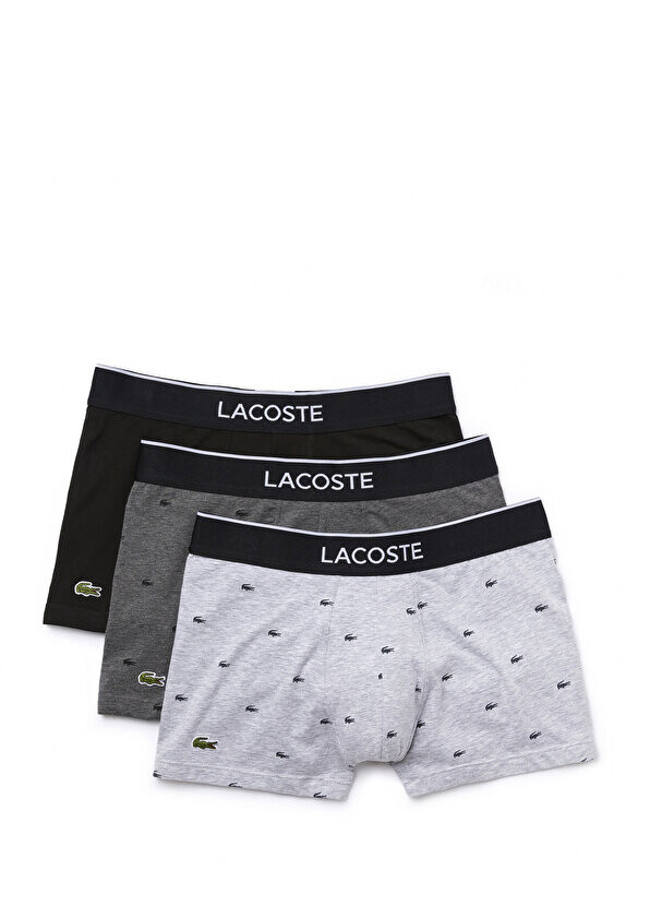 

Красочные мужские боксеры из трех предметов с рисунком Lacoste