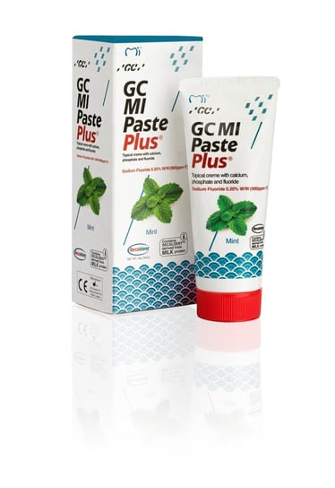 Зубная паста с фтором мяты, 35 мл GC, Mi Paste Plus, GC Corporation цена и фото