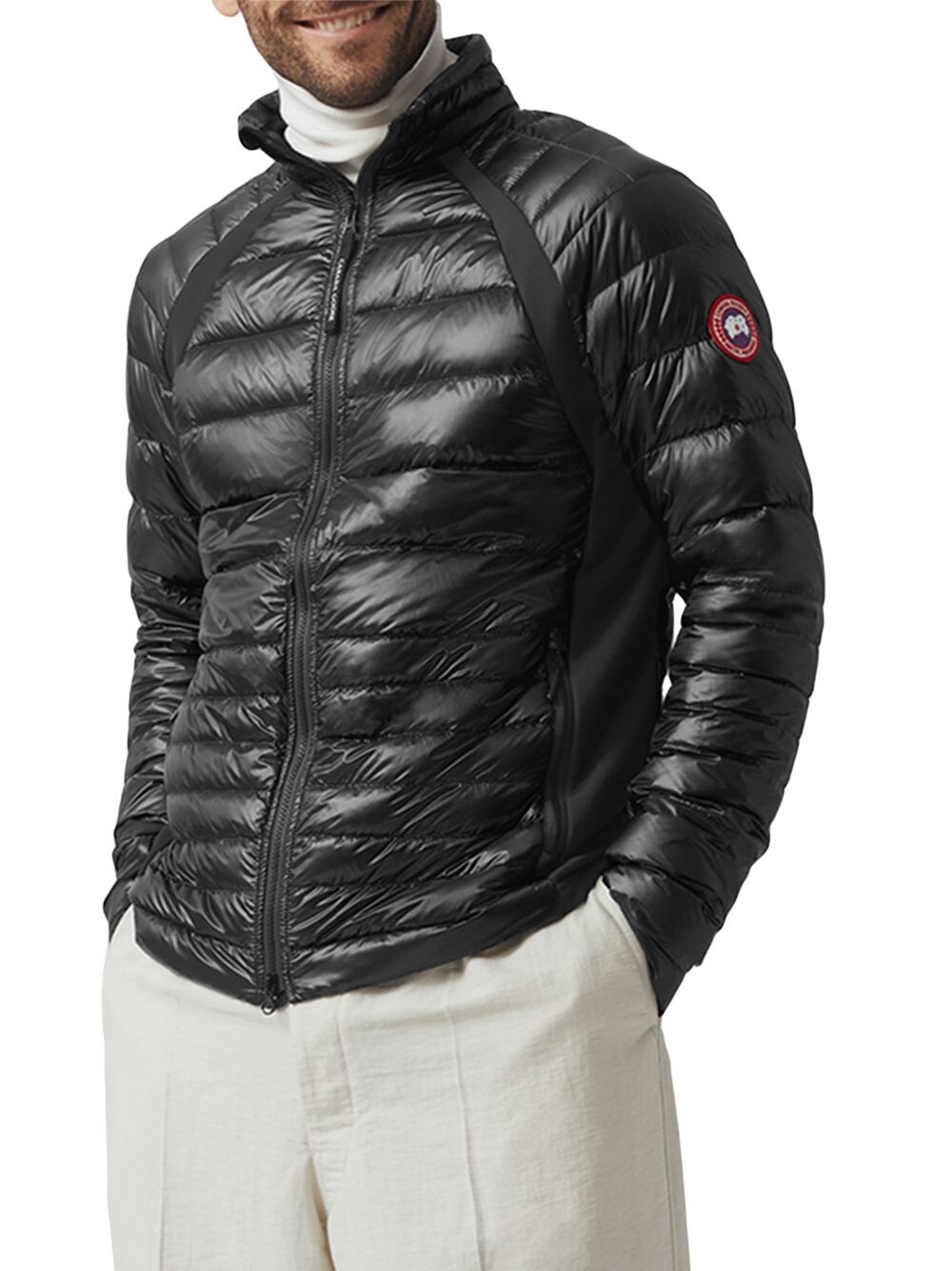 Пуховик HyBridge Lite Tech Canada Goose, черный