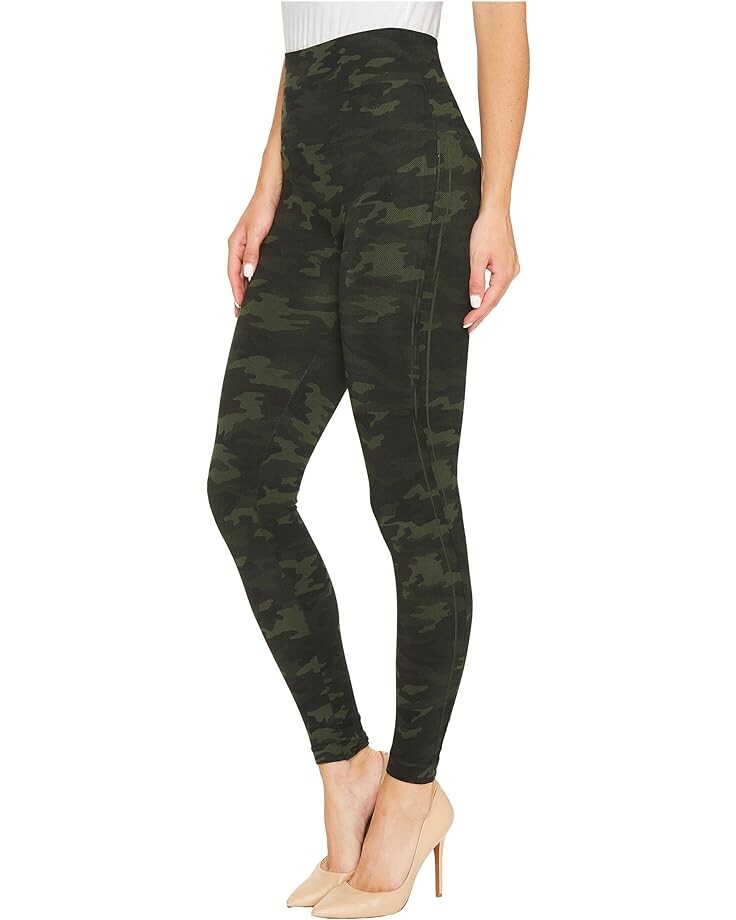 

Брюки Spanx SPANX Seamless Leggings for Women Tummy Control, цвет Green Camo