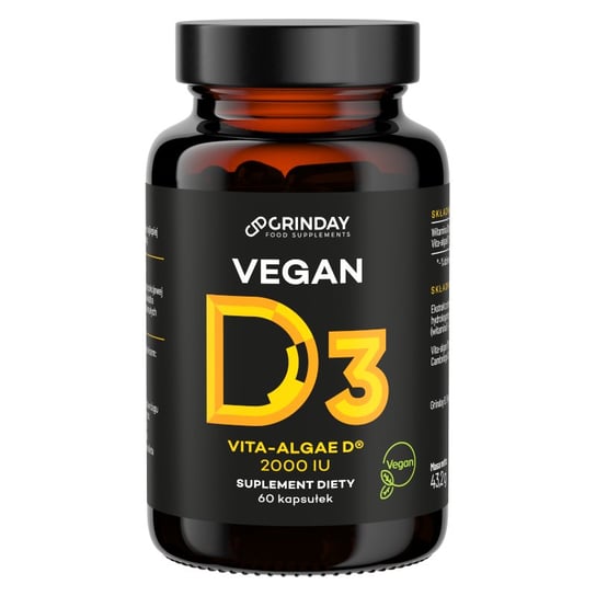Grinday Vegan Витамин D3 2000 МЕ - 60 капсул