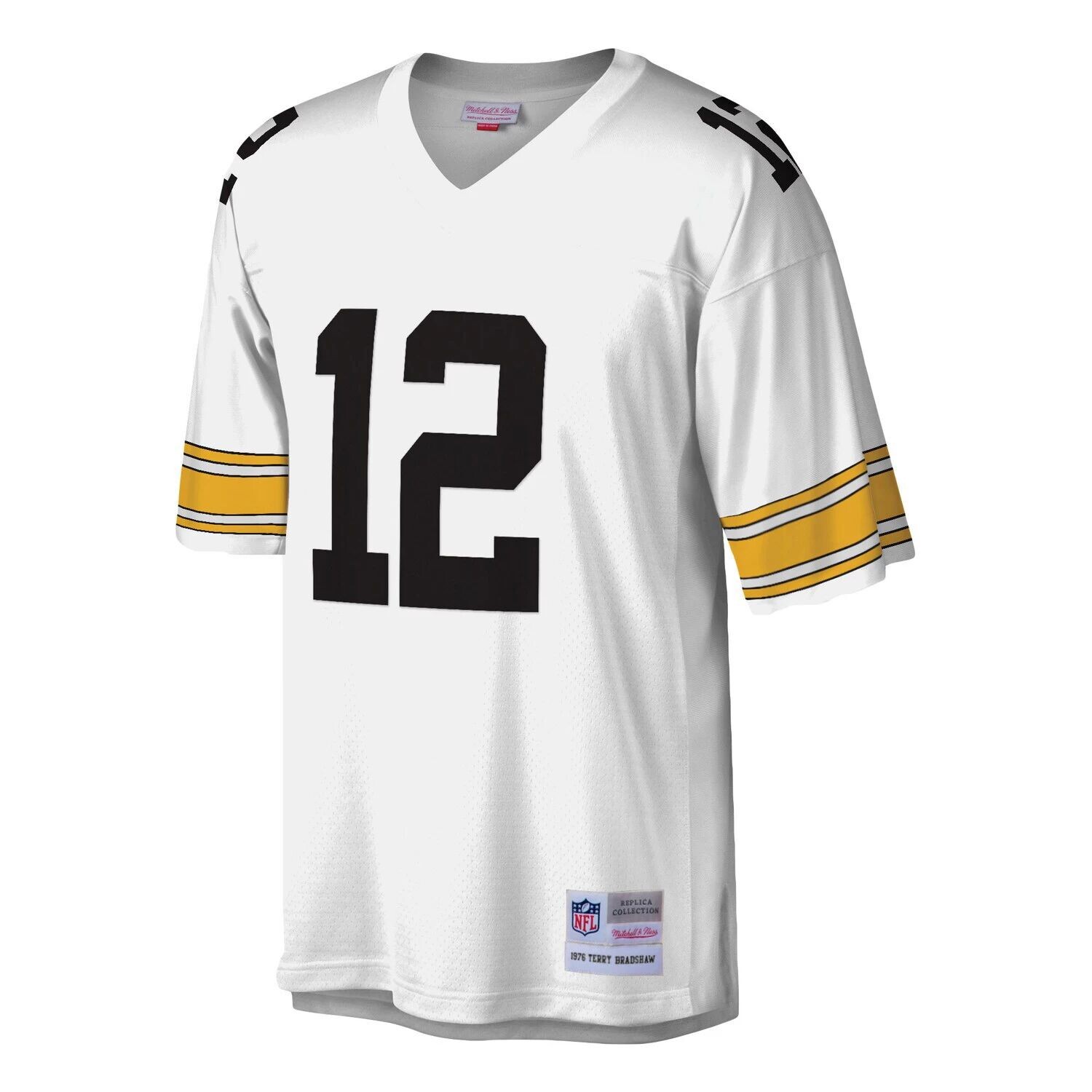 

Мужская футболка Mitchell & Ness Terry Bradshaw White Pittsburgh Steelers Legacy Replica Джерси
