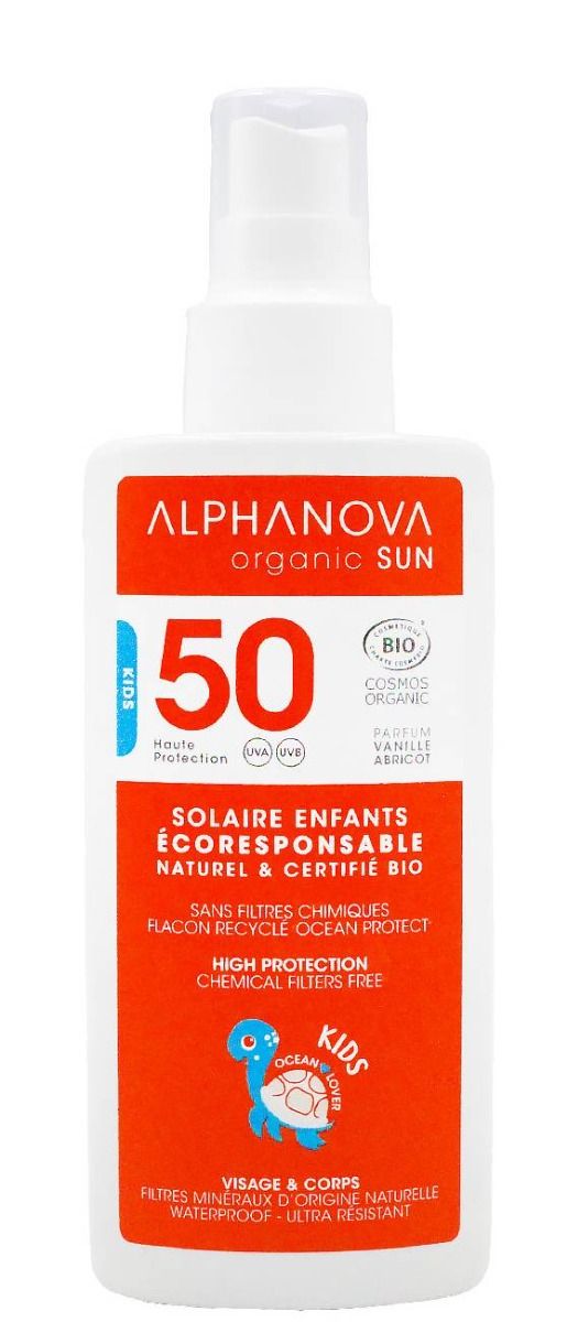 Спрей с фильтром для детей Alphanova Sun Bio SPF50, 125 g