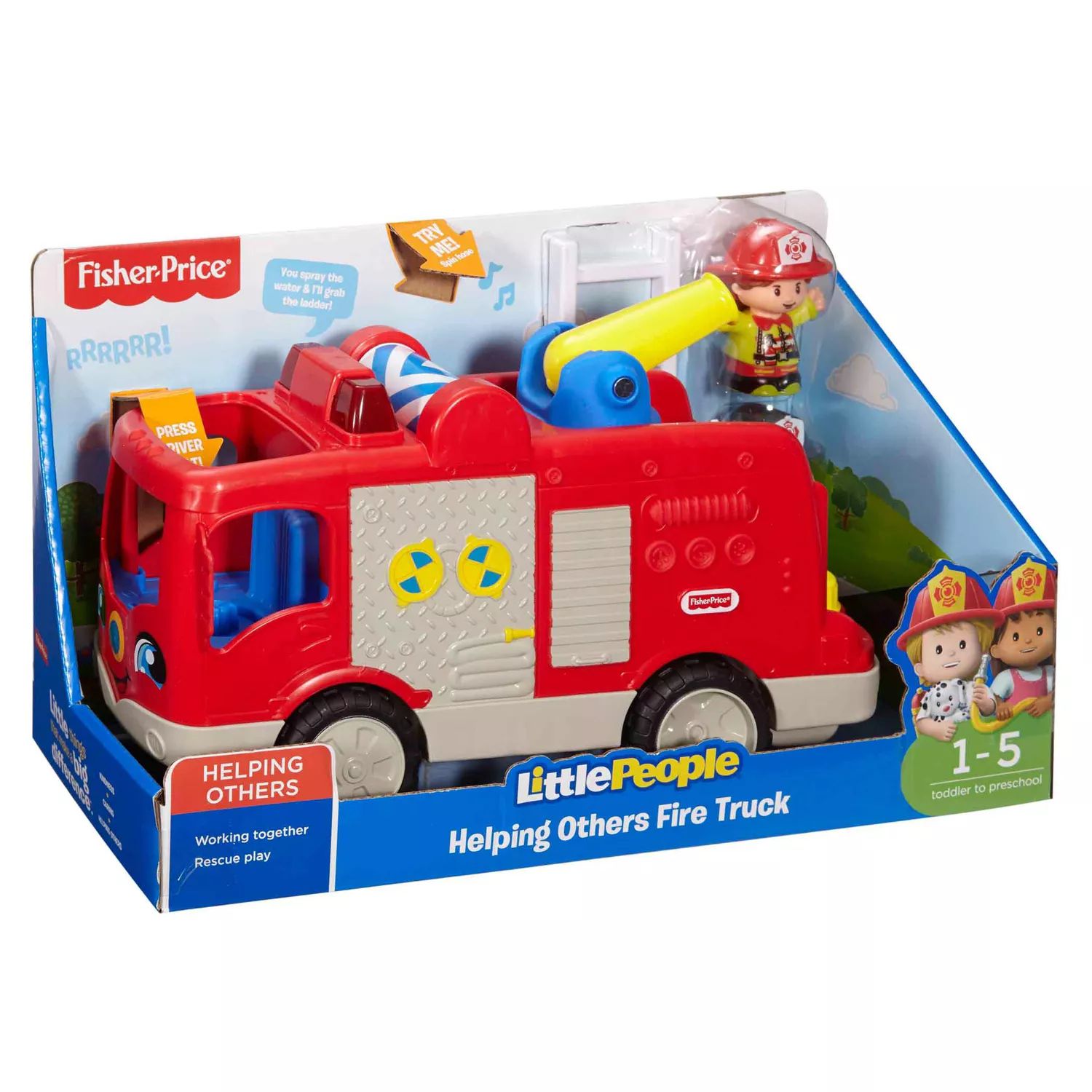 Маленькие люди Fisher-Price, помогающие другим Пожарная машина Fisher-Price