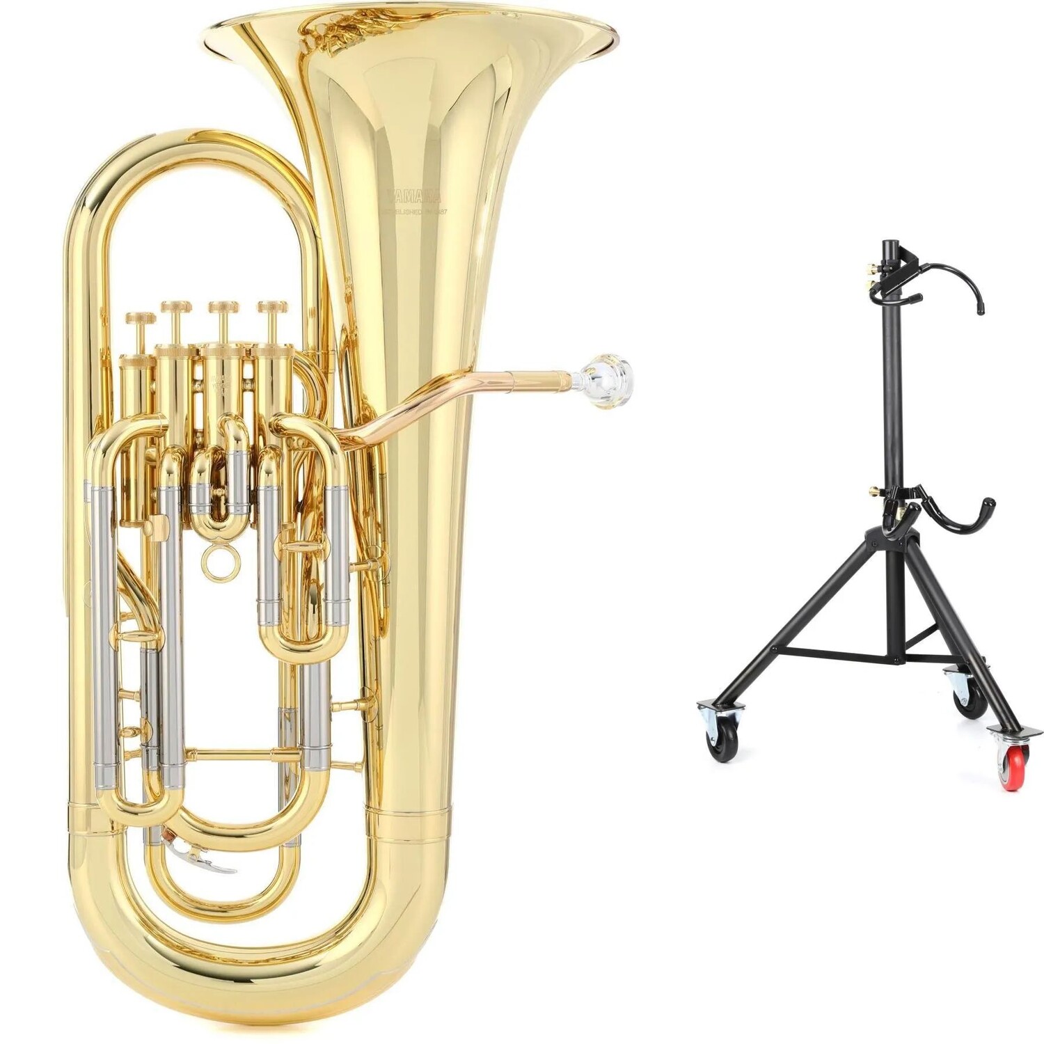 

Новый 4-клапанный промежуточный эуфониум Yamaha YEP-321 со стойкой - прозрачный лак