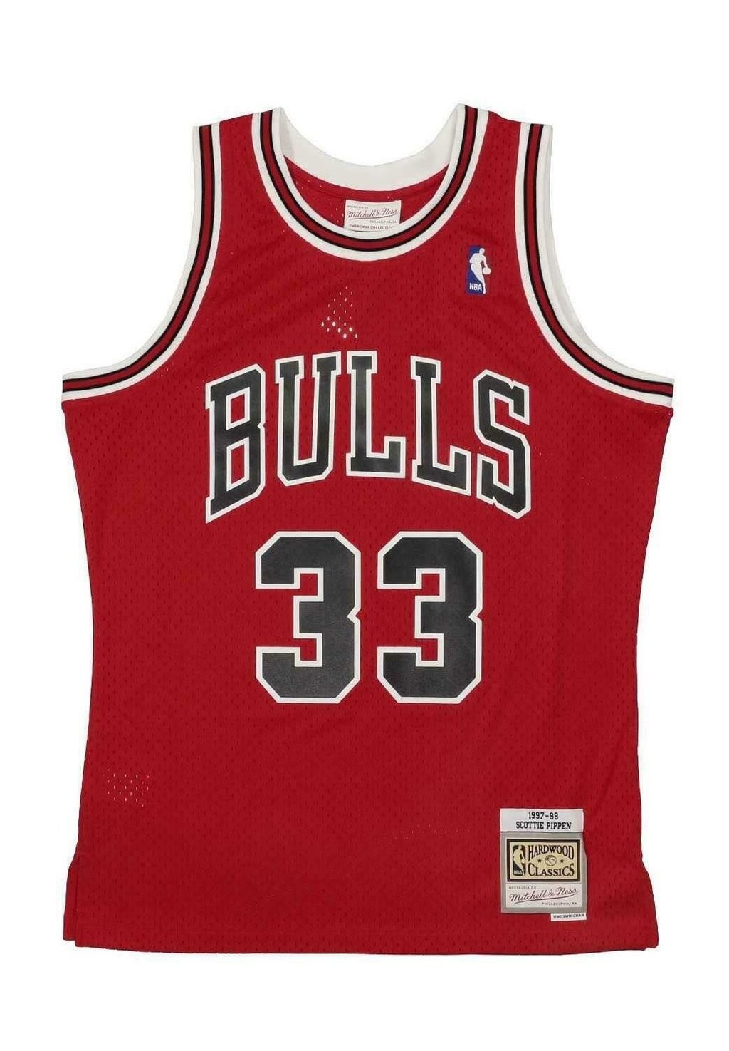 

Топ SCOTTIE PIPPEN 33 CHICAGO BULLS NBA SWINGMAN Mitchell & Ness, красный