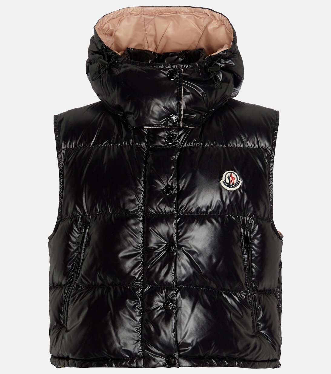 

Стеганый пуховый жилет MONCLER, черный