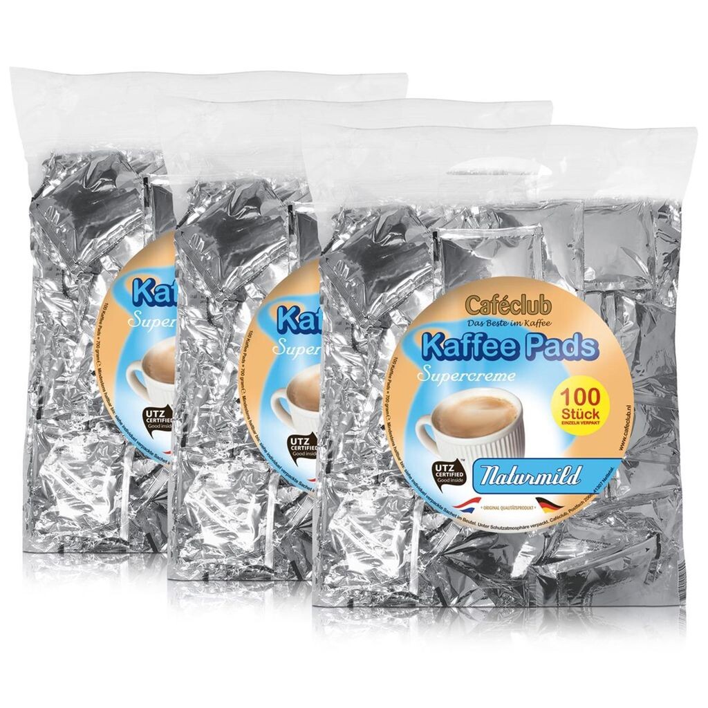 

мегапакета кофе Cafeclub Naturmild по 100 штук в каждом. мягкая обжарка