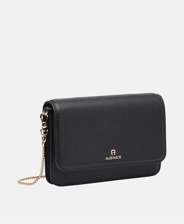 

Кожаная сумка через плечо Aigner, черный
