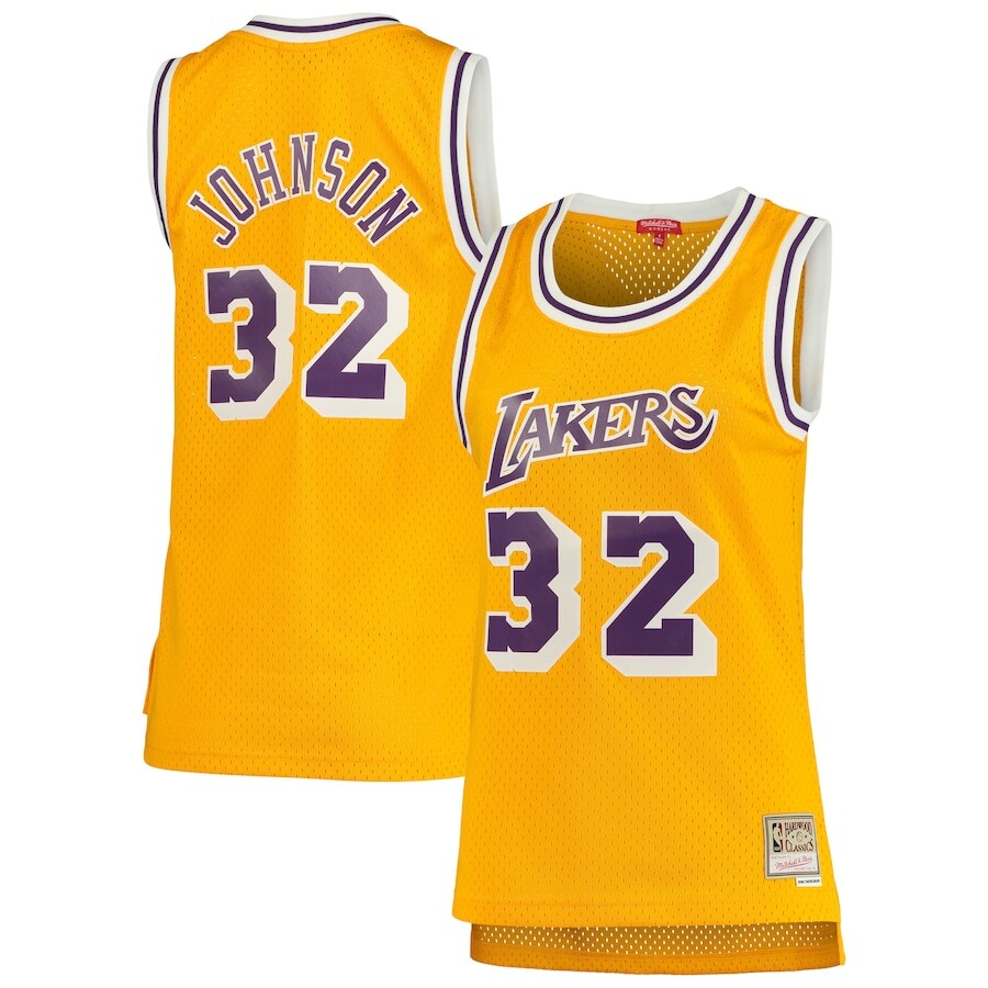 

Джерси Mitchell & Ness Los Angeles Lakers, золотой