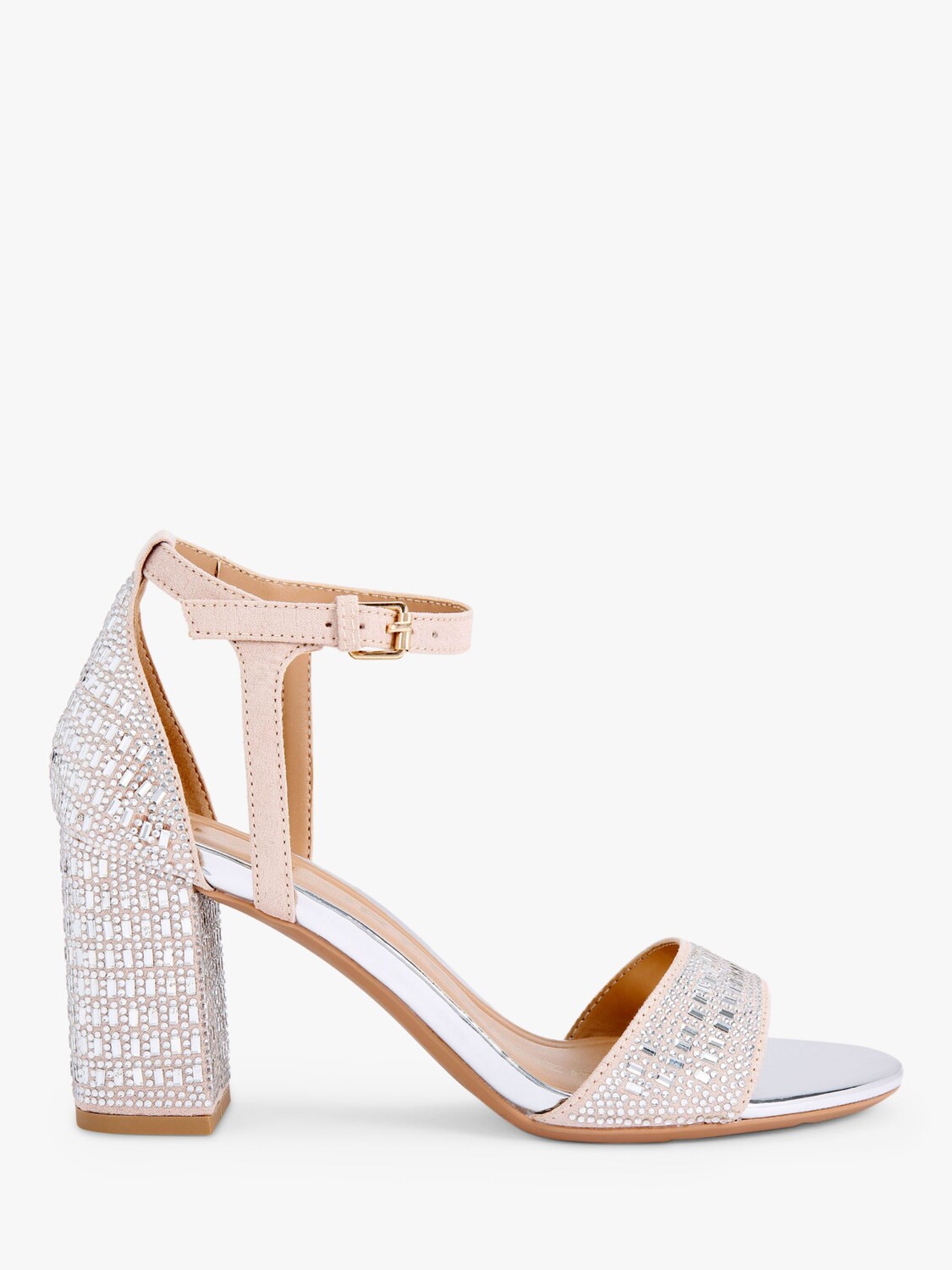 

Сандалии Faryn с отделкой Bling KG Kurt Geiger, нюдовый/серебро