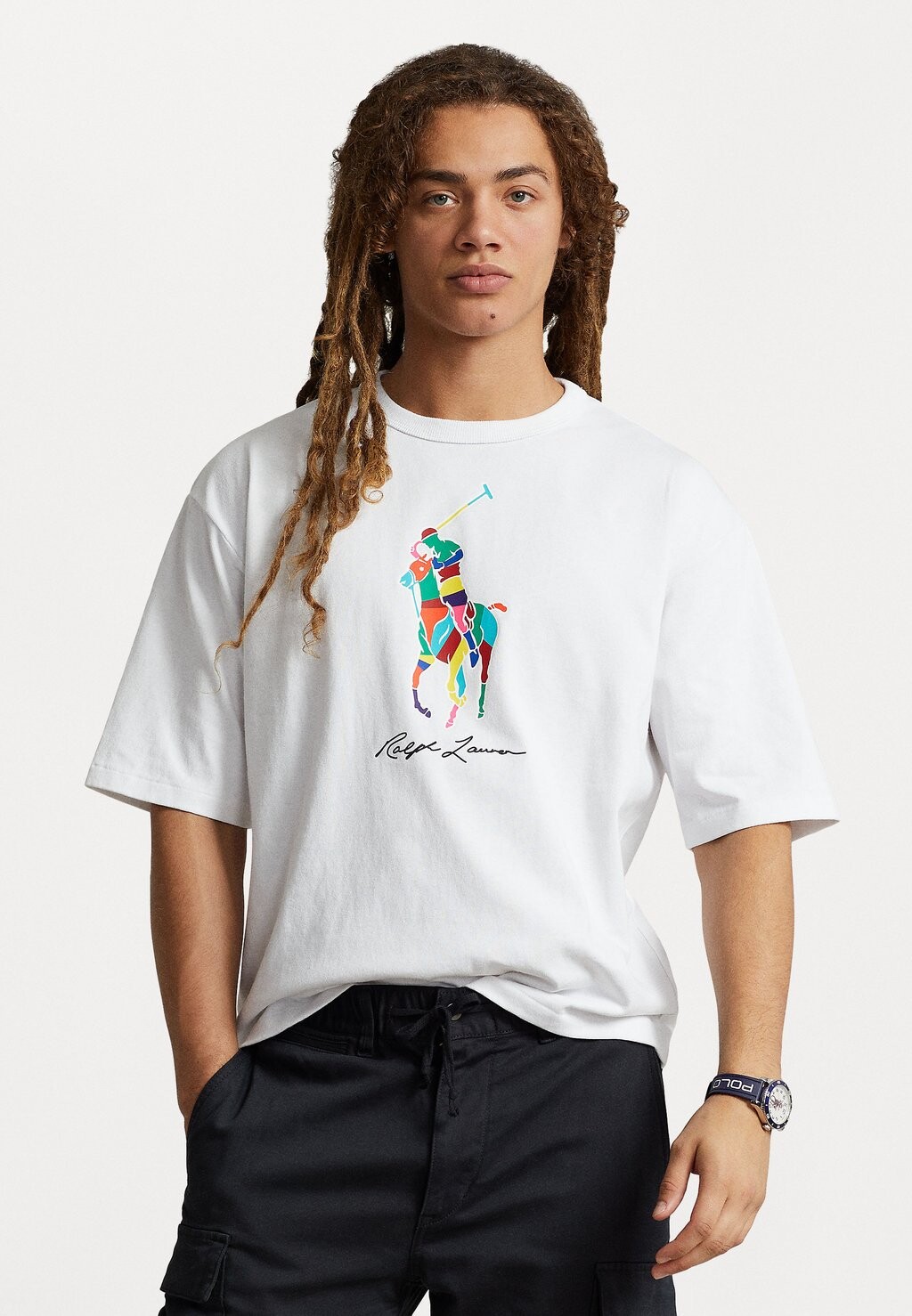 

Футболка с принтом КОРОТКИЙ РУКАВ Polo Ralph Lauren, белый