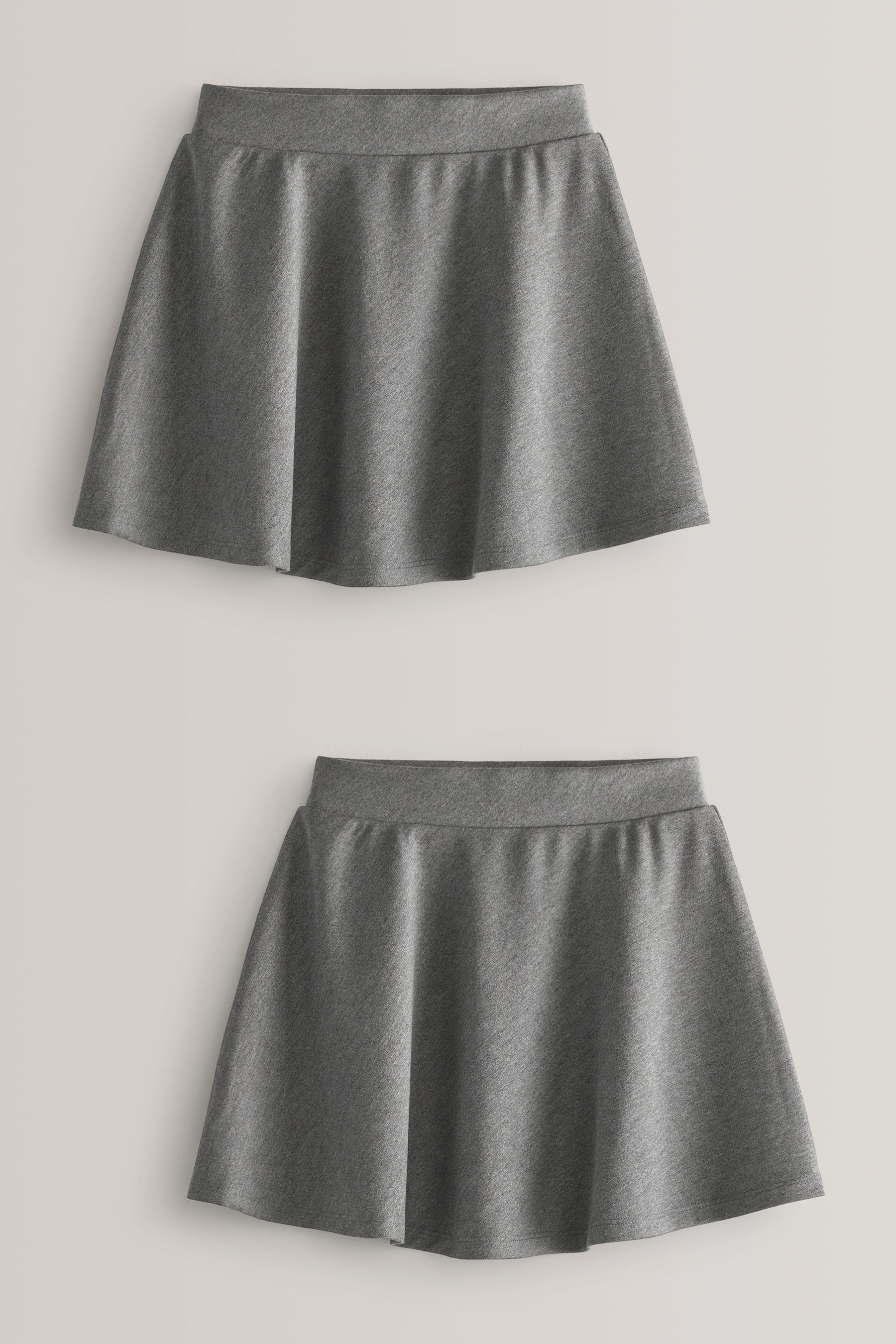 Комплект из 2 расклешенных юбок из эластичного джерси для школы Next, серый комплект из 2 расклешенных брюк из джерси h