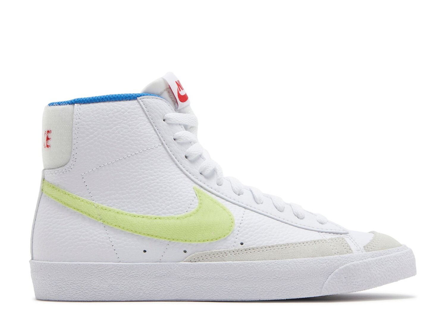 

Кроссовки Nike Blazer Mid '77 Gs 'White Lemon Twist Blue', белый