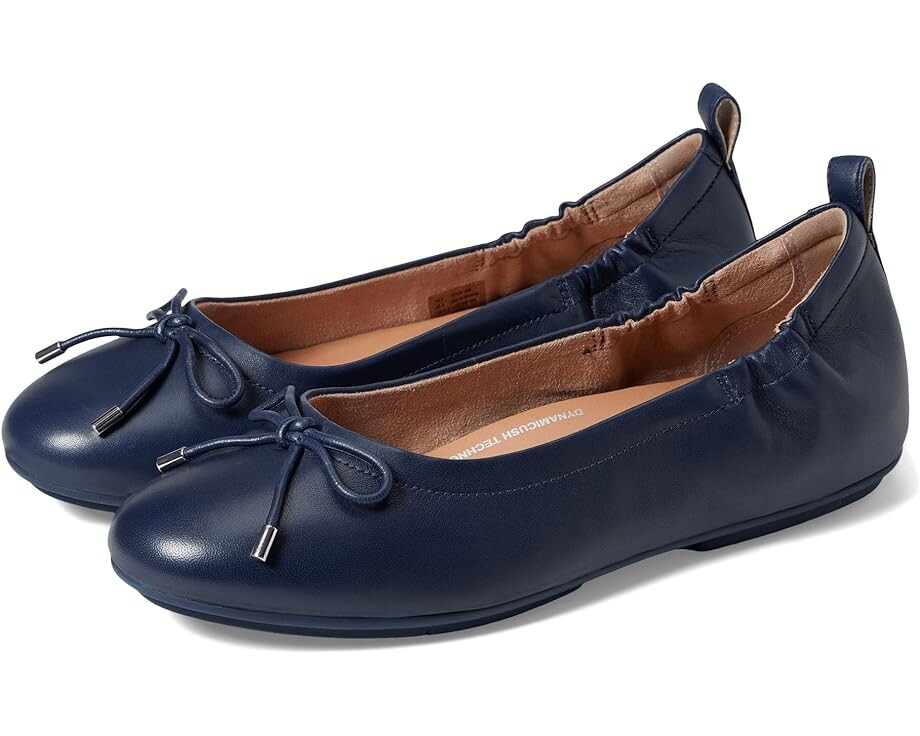

Балетки FitFlop Allegro Bow Leather Ballerinas, цвет Midnight Navy