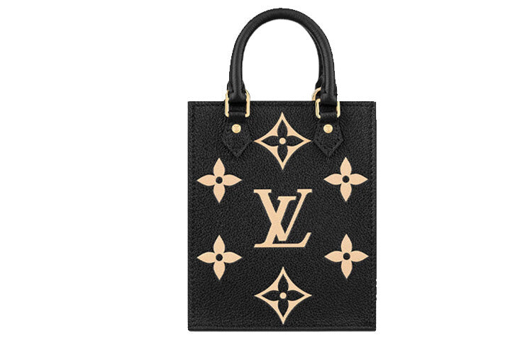 

Сумка на одно плечо Louis Vuitton Petit Sac Plat, черный / бежевый