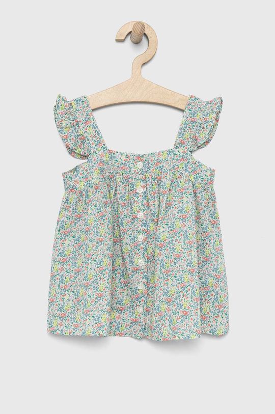 цена Детская хлопковая блузка GAP, мультиколор