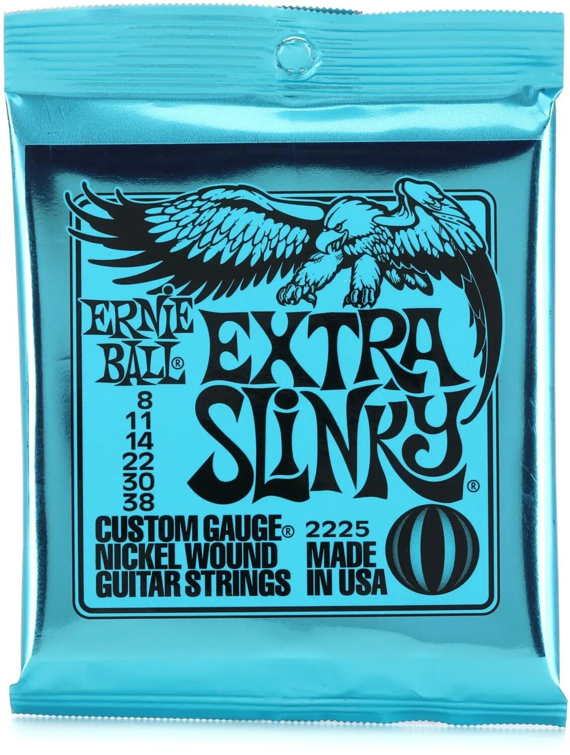 

Струны для электрогитары Ernie Ball 2225 Extra Slinky с никелевой обмоткой — .008-.038
