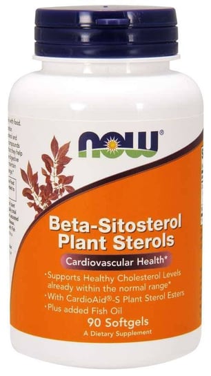 Beta-Sitosterol Plant Sterols - Растительные стеролы (90 капсул) Inna marka now foods комплекс растительных стеролов содержащих бета ситостерол beta sitosterol plant sterols 180 мягких таблеток