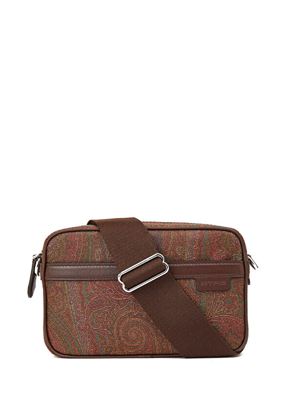 

Коричневая мужская сумка с узором пейсли Etro