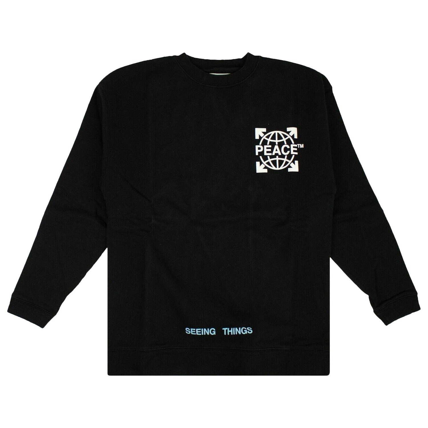 

Off-White Толстовка Peace с круглым вырезом, цвет Черный