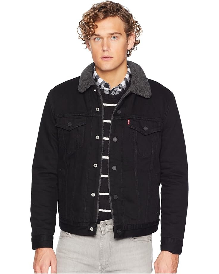

Куртка Levi's Mens Type III Sherpa Trucker, цвет Duvall